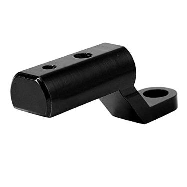 Imagem de Suporte de montagem de espelho retrovisor para motocicleta, suporte de extensão de base de espelho de guiador multifuncional universal de alta dureza para scooter para carro elétrico(Preto)