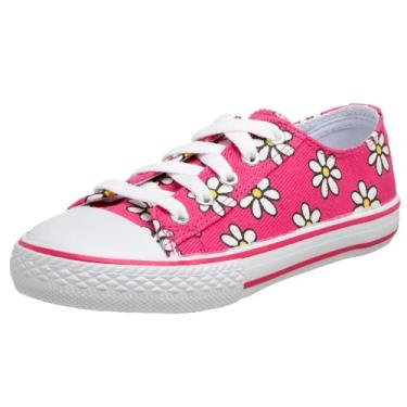 Imagem de UNIONBAY Tênis infantil Lazy Daisy infantil, rosa, 11 Little Kid