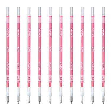 Imagem de Refil para caneta múltipla de tinta de gel de 0,5 mm Zebra Sarasa NJK-0.5 (conjunto de caixa) - tinta rosa