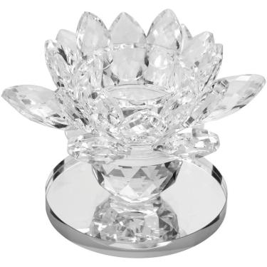 Imagem de VITRALLY CASTIÇAL 8x11x11cm CRISTAL TRANSP