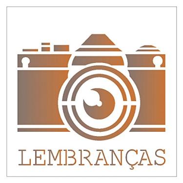 Imagem de Stencil de Acetato para Pintura OPA 14 x 14 cm - 2014 Lembranças