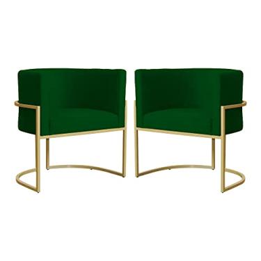 Imagem de Kit 02 Poltronas Luana Para Sala Suede Cores - DS Estofados