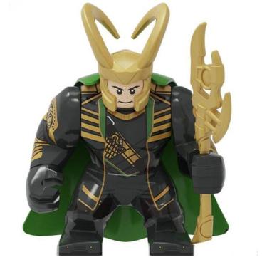 Imagem de Boneco Grande Blocos De Montar Big Loki Marvel Vingadores