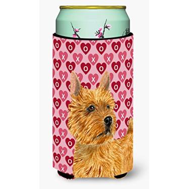 Imagem de Caroline's Treasures SS4499TBC Norwich Terrier corações amor e Dia dos Namorados Isolador de bebidas para bebidas, para meninos altos, multicolorido