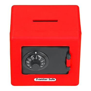 Imagem de GLOGLOW Cofre infantil, caixa de armazenamento de dinheiro para crianças, caixa de armazenamento de dinheiro, caixa de economia de moedas automática para meninos e meninas (vermelho)