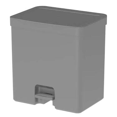 Imagem de Lixeira com Pedal e Aro Interno 20 Litros OU Trium Preto Fosco