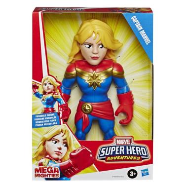 Imagem de Boneca 25 cm - Mega Mighties - Marvel Super Hero - Capitã - Hasbro