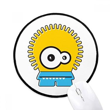 Imagem de Mouse pad Universe Alien e Monster Yellow Alien Mouse Pad Desktop Office Tapete Redondo para Computador