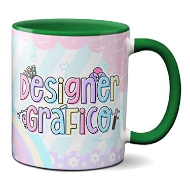 Imagem de Caneca Designer Gráfico Profissão Presente Criativo (Verde)