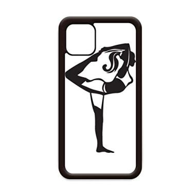 Imagem de Capa Stretching Yoga Girl Keep Outline para iPhone 12 Pro Max para Apple Mini Mobile Case