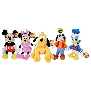 Imagem de Disney Gang 9" Bean Plush Mickey Minnie Mouse Donald Pluto Goofy - 5 Pack