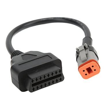 Imagem de Cabo de diagnóstico OBD, transferência rápida de dados, cabo leve de diagnóstico OBD2 de 4 pinos para scanner