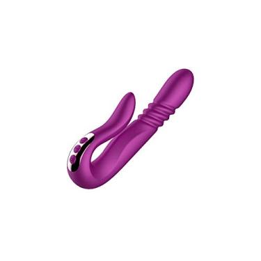 Imagem de Vibrador Automático Rotação Telescópica Aquecimento 10 Velocidades Ponto g Clitóris Erótico