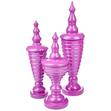 Imagem de Trio De Potes Imperial G, M E P Ceramicas Pegorin Orquídea