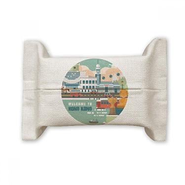 Imagem de Bolsa de linho de algodão Wellcome to Hong Kong China