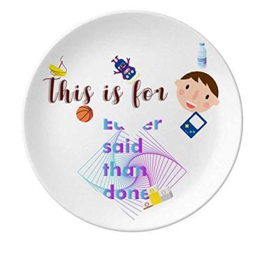 Imagem de Prato quadrado de porcelana para jantar da Active Speech