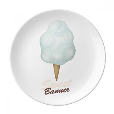 Imagem de Casquinha de sorvete de sorvete de sorvete de porcelana decorativa para salver louça de jantar