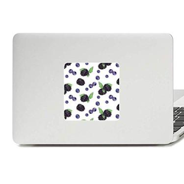 Imagem de Adesivo de vinil para laptop e decoração de policarbonato com estampa de ilustração de frutas de blueberry