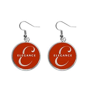 Imagem de Elegance Elefante Letras Orelha Pingente Prata Brinco Joia Feminina