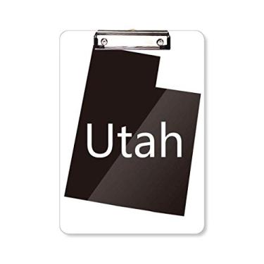 Imagem de Utah Placa de apoio para a pasta do mapa dos Estados Unidos da América A4
