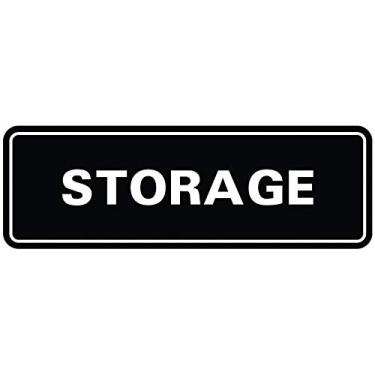 Imagem de Porta de armazenamento/placa de parede – plástico gravado a laser – placa perfeita para casa, negócios ou escola