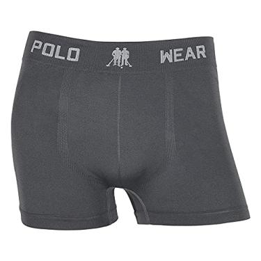 Imagem de Cueca Boxer Polo Wear Masculina Cor:cinza;tamanho:g