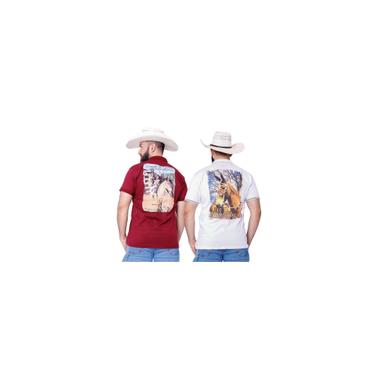 Imagem de Kit 2 Camisetas Muladeiros Masculina Country Gola Polo