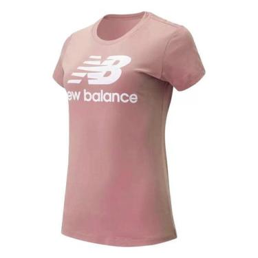 Imagem de Camiseta Essentials Basic Rosa - New Balance