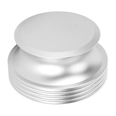 Imagem de Estabilizador de Peso Recorde, Liga de Alumínio Portátil LP Vinil Plataforma Giratória Estabilizador de Registro Reduz a Ressonância HiFi Melhora a Qualidade do Som para Toca-discos (Prata)