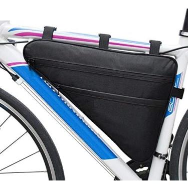Imagem de Acessórios De Bicicleta Quadro De Bicicleta Bolsa De Tubo Frontal Grande Bolsa Triangular De Bicicleta Bolsa De Ciclismo À Prova D'água Bolsa De Ferramentas Ebike Acessórios XL,Preto,YUYANAIAI
