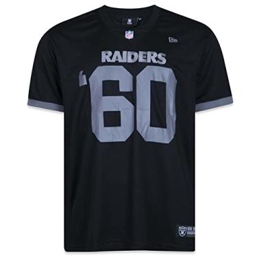 Imagem de Camiseta New Era Jersey NFL Las Vegas Raiders Core Manga Curta Preta (M, Preto)