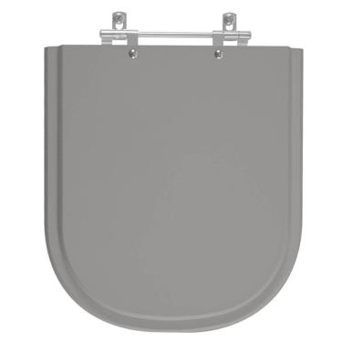 Imagem de Assento Sanitário Poliester Vogue Plus Cinza Vip (cinza escuro) para vaso Deca