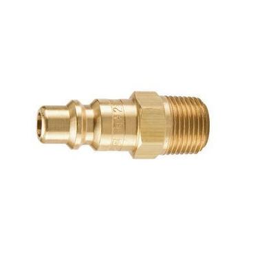 Imagem de Plugue de acoplador, latão, MNPT, 1/4 pol. Tubo