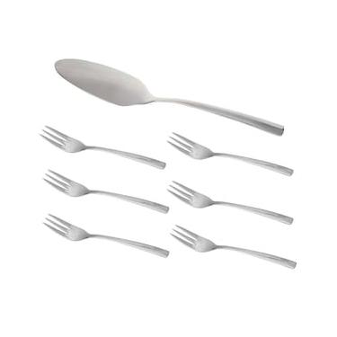 Imagem de Jogo de Talheres de Sobremesa Fracalanza 24347 em Aço Inox - 7 Peças