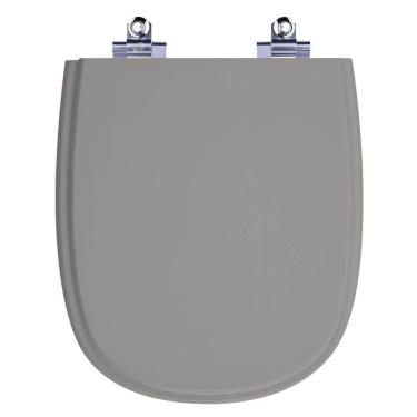 Imagem de Assento Sanitário Laqueado Soft Close Sabatini Cinza Escuro para vaso Icasa