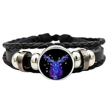 Imagem de Pulseira 12 Constelações - Pulseira Constelação de Corda | Pulseira tecida artesanal com signo do zodíaco para presente de adultos Fpgear