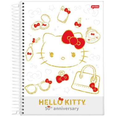Imagem de Caderno Universitário Hello Kitty Capa Dura 1 Matéria 80Fol - Jandaia