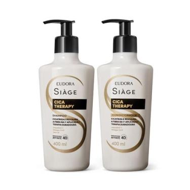 Imagem de Kit Siage Cica-Therapy: Shampoo 400ml + Condicionador 400ml - Eudora