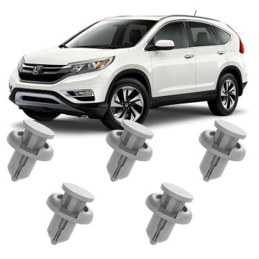 Imagem de Kit 5 Grampos Presilhas Overbumper Parachoque Dianteiro CRV 2015 2016 2017 2018