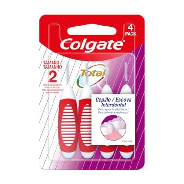 Imagem de Escova Dental Colgate Interdental Limpeza Profunda 4 unid, Colgate, Cores sortidas.