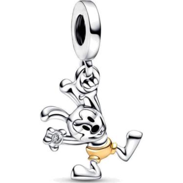 Imagem de Berloque Pingente Charms Mickey Mouse Clássico Prata 925
