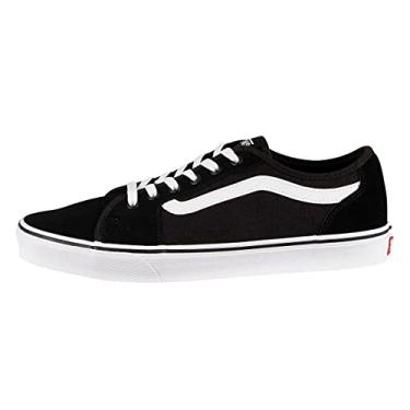 Imagem de Vans Tênis masculino Filmore Decon, Lona de camurça preta branca, 42