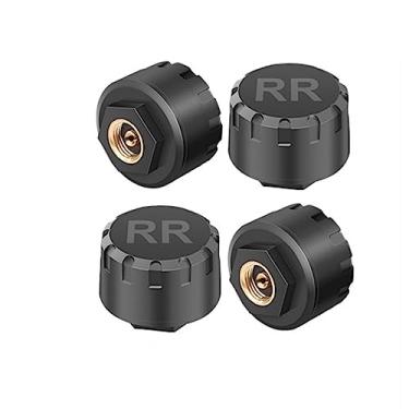 Imagem de Sistema de monitoramento de pressão dos pneus tpms para motocicleta, sensores de pressão dos pneus compatíveis com bluetooth, sem fio, android/ios, carro tmps(4 Sensors)