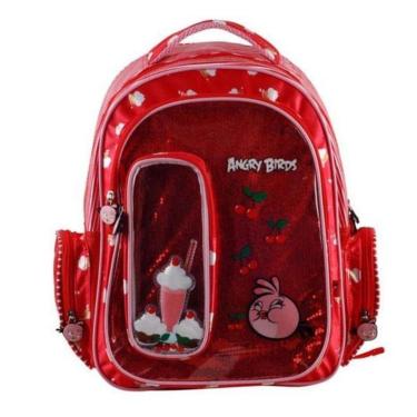 Imagem de Mochila Infantil Angry Birds Tam M Alças Costas Escolar-Feminino