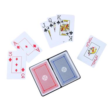 Imagem de Jogo Com 2 Baralhos De Plástico Com 54 Cartas