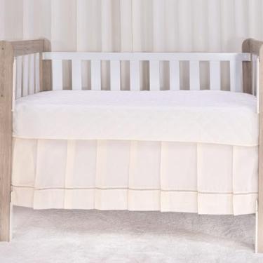 Imagem de Saia De Berço Ponto Palito Padrão Americano ou Nacional (Palha)