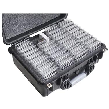 Imagem de Case Club 72 – 132 Estojo de placa de cartão – Armazenamento ranhurado cabe em mais de 72 placas, 816 capas ou 3244 cartões soltos – Organize o Pokemon e o estojo de cartas esportivos – Impermeável – Resistente – Aprovado por companhias aéreas