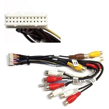Imagem de ASC Car Stereo RCA Audio Video Wire Wire Plug for Select Pioneer/Premier 24 Pin Aftermarket DVD Nav Radio CDP1091, CDP1143 AVIC-D3 AVIC-F900BT AVIC-F90BT AVIC-F9115BT + More