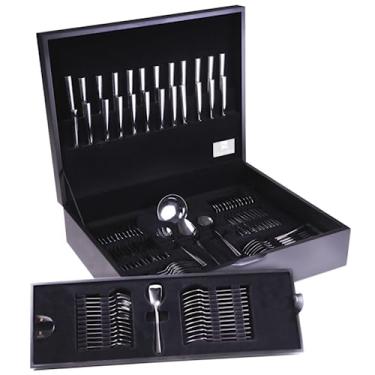 Imagem de HERCULES Faqueiro com Estojo, Madeira, 101 Peças, Mykonos Herces 4000-101