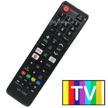 Imagem de Controle Remoto Compatível Para Smart TV Samsung Teclas Netflix, Prime